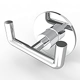 WZRUA Ganci autoadesivi in acciaio inox cromato, per asciugamani e cappotti, extra forti