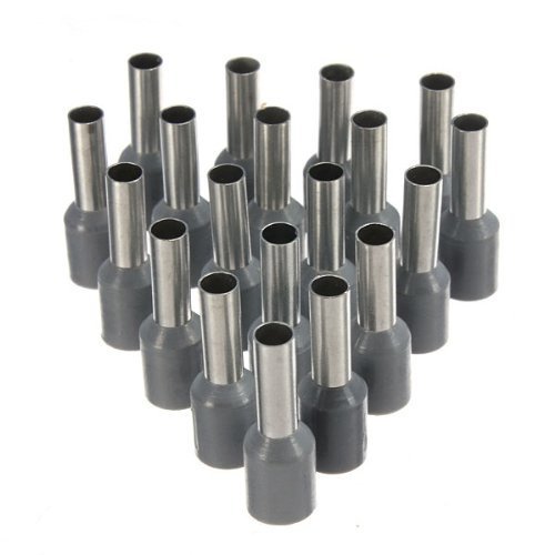Ketofa 100Pcs Wire Copper Crimp Connector Insulated Ferrule Pin Cord End Terminal AWG12