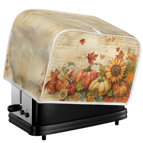 Image of Sunflower Pumpkin 2 Slice Toaster Cover Thankisgiving Decor