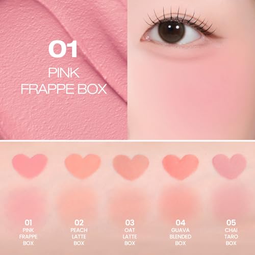 Image of PERIPERA Blurry Tok Cheek Liquid Blush | Matte Blurring Finish, Lightweight & Buildable Texture, Long-Lasting Korean Blush for Cheeks, Safe for Sensitive Skin (01 PINK FRAPPE)