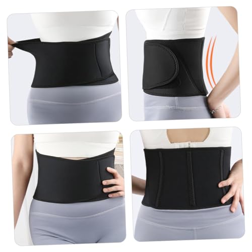 Faja abdominal soporte entrenamiento negra miniatura 3