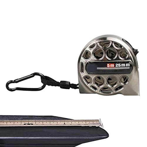 Cinta métrica de acero inoxidable retráctil 5m x 25mm miniatura 3
