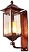 Produktbild HSPHFX Chinese Mandarin Wandleuchte, Brushed Red Bronze Turm-Wand-Leuchter-Licht, Mood Atmosphäre Kerzenhalter aus Glas Vollkommene Dekoration, Hof Pavillon Winter-Sunroom Fitting, 1-Licht