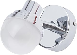LITECRAFT Skipton Bathroom LED Mini Globe Wall Light in Chrome IP44 Rated (Single)