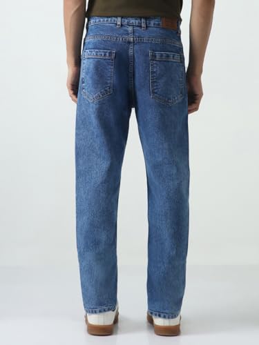 Image of Urbano Fashion Men's Slim Fit Washed Denim Jeans Stretchable