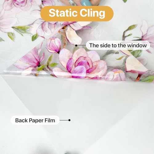 Vinilo decorativo para ventana Pink Magnolia 16.9" x 39.4" miniatura 5