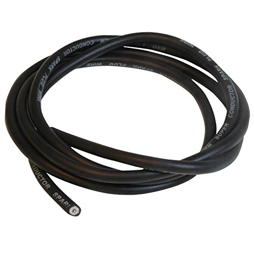 CABLE DE BOUGIE ALLUMAGE 5MM 6MM 7MM FIL ELECTRIQUE CUIVRE AUTO MOTO QUAD MOBYLETTE TONDEUSE MOTOCULTEUR (Diamètre 7mm, longueur 1m)