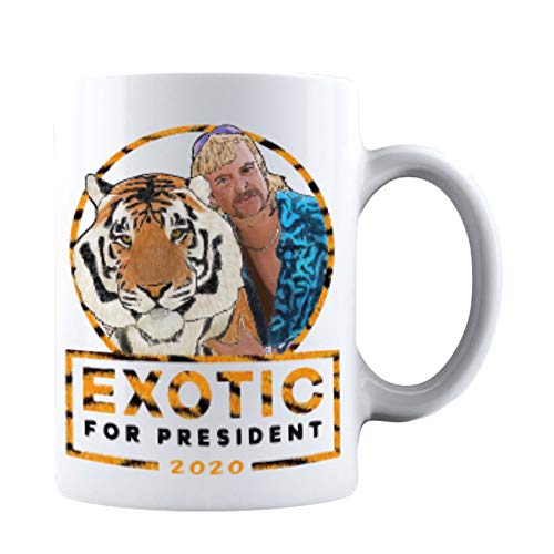 Flash Sale Buy 1 get 1 KROPSIS Joe Exotic For President Ceramic Coffee Mug Tea Cup White Exclusive KROPSIS Joe Exotic For President Ceramic Coffee Mug Tea Cup White