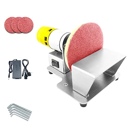 Electric Sandpaper Grinder Diameter 75MM Round Sand Disc Grinding Polishing Machine Adjustable Flat Sander AC 100-240V