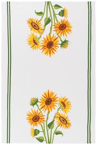Image of Now Designs by Danica Kitchen Floursack Towels - Sunflower Splendor 3 Count, 100% Cotton
