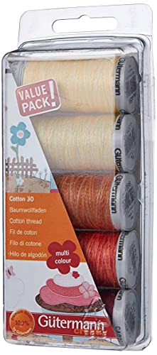 Set de hilos Gütermann para máquina bordado 30 - Amarillo/Rojo miniatura 2