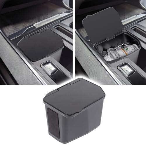 Center Console Coin Box Organizer Compatible with Ford F150 2021-2026 & F150 Lightning 2022-2026 Interior Accessories Coin Holder Secondary Storage Box ABS Plastic