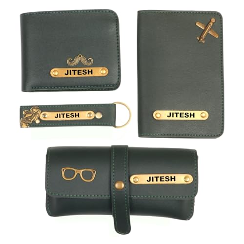 Image of ncgifts Personalized Leather Wallet Gift Hamper for Men | Gift for Man |Gifts for Man|Personalised Gifts for Men| Christmas Gifts | Secret Santa Gifts for Office Colleagues