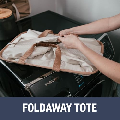 Image of CleverMade Collapsible Laundry Caddy - Foldable Laundry Hamper & Tote, XXL 64L Pop-Up Laundry Basket with Handles, Space-Saving Laundry Organizer for Home & Travel, 2 Pack - LUXE Navy Noir