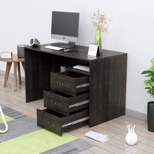 Image of Bniture Wooden Study Table for Home | Engineered Wood Study Table with Book Shelf | Multi Purpose Computer Desk for Writing & Study | Laptop Table for Home & Office | Giant Wood & Frosty White