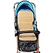 Kinderwagen Bambus Sommer Schlafmatte, Dreiteilige Faltbare Sitzkühlermatte, Doppelseitige Atmungsaktive Matte Für Neugeborene Im Alter Von 2 Bis 27 Monaten(Size:A Whole Piece of cart 40x80cm)