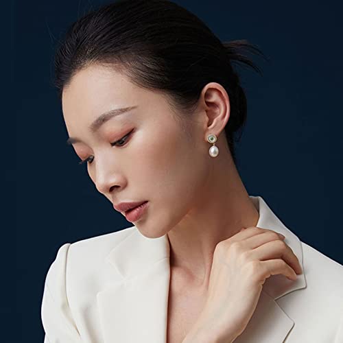 Pendientes colgantes Damas elegantes pendientes con incrustaciones Jaspe de agua dulce Pendientes Pendientes Colgantes Pendientes for mujer Pendientes de joyería de banquete Pendientes Mujeres