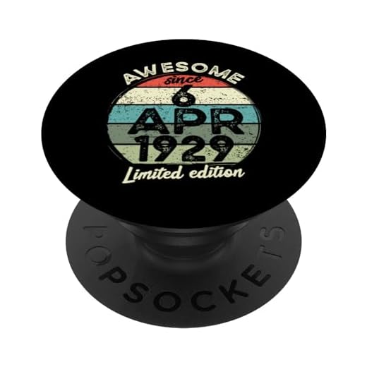 6 abril 1929 95 cumpleaños 95 años [year] Cumpleaños PopSockets PopGrip Intercambiable