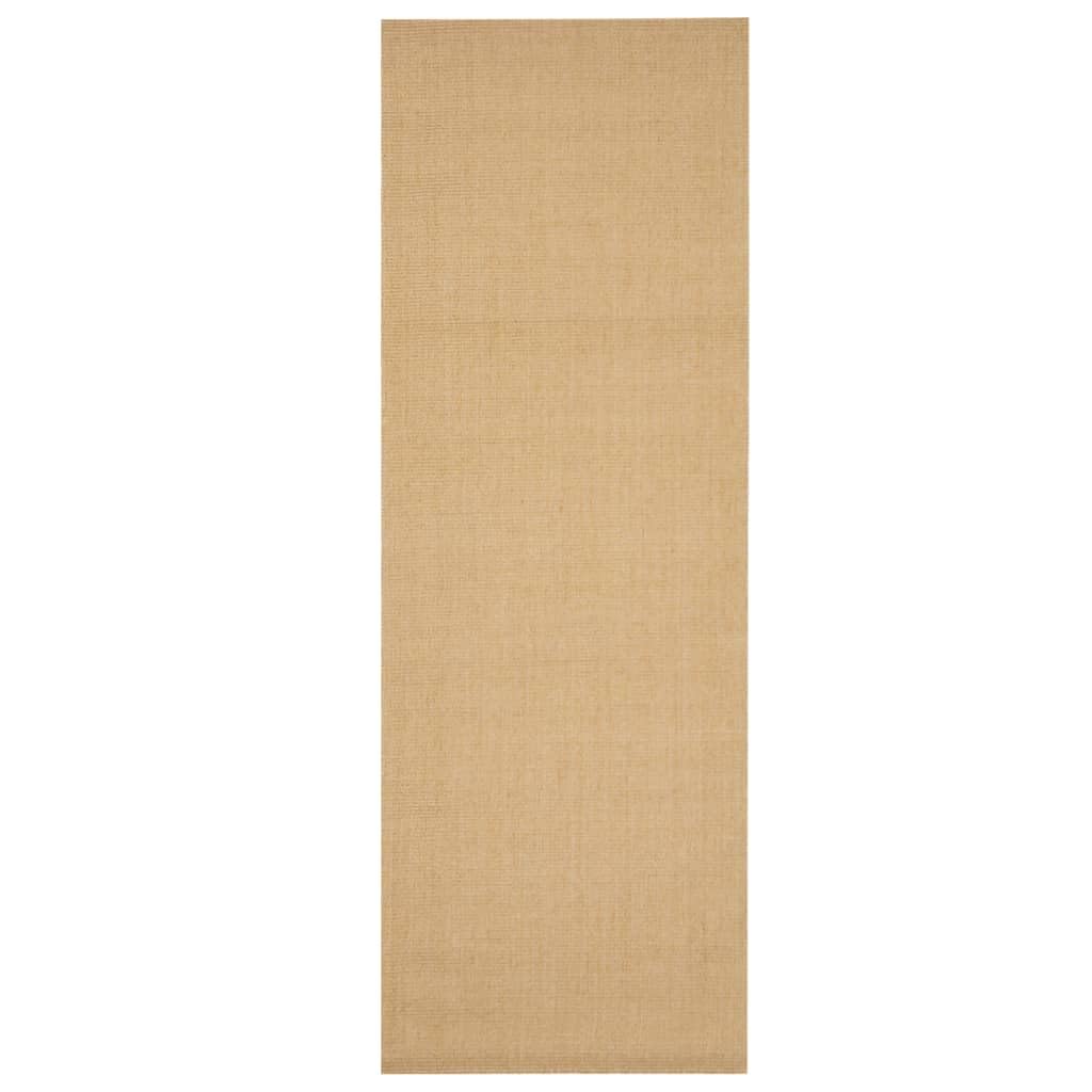 Naturalny dywan sizalowy 100 x 300 cm, wytrzymały, antypoślizgowy, do sypialni i salonu, reguluje wilgotność, łatwy w pielęgnacji, przyjazny dla środowiska, duży