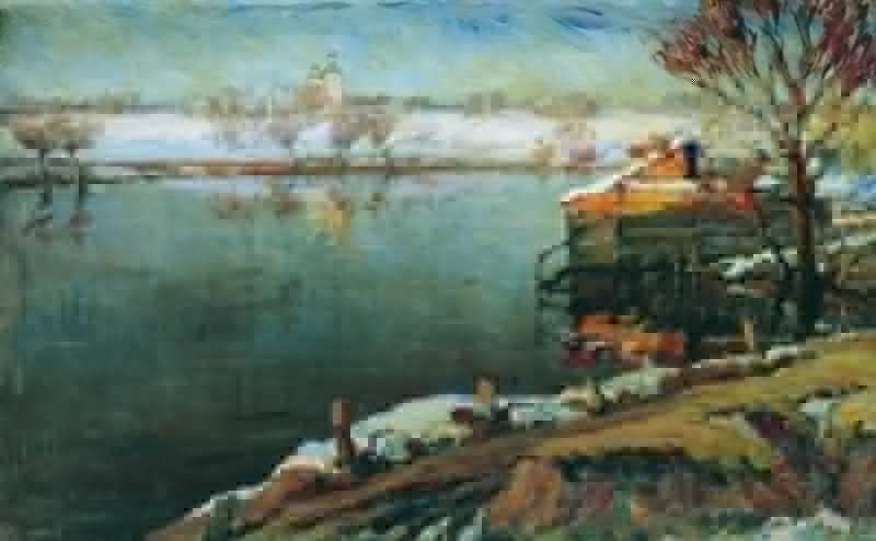Toile Stanislav Zhukovsky Printemps affiche murale pour une ambiance poétique