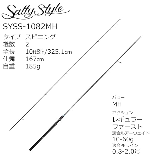 Abu Garcia (アブガルシア) ソルティースタイル サーフ SYSS-1082MH ショアギジ フラットフィッシュ 2ピース 2枚目