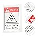 STOBAZA 1Pc Electric Shocks Caution Label Sticker Warning Decal for Industrial Equipment Electric Shocks Safety Sign Reliable and Practical Design for Caution and Safety Use