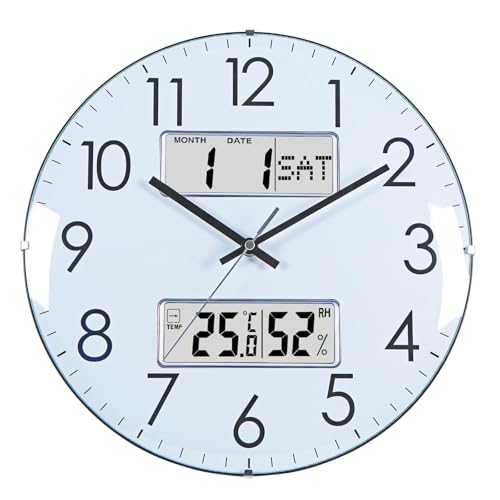 Nbdeal WALL CLOCK Lcd Temperature Humidity Display cover