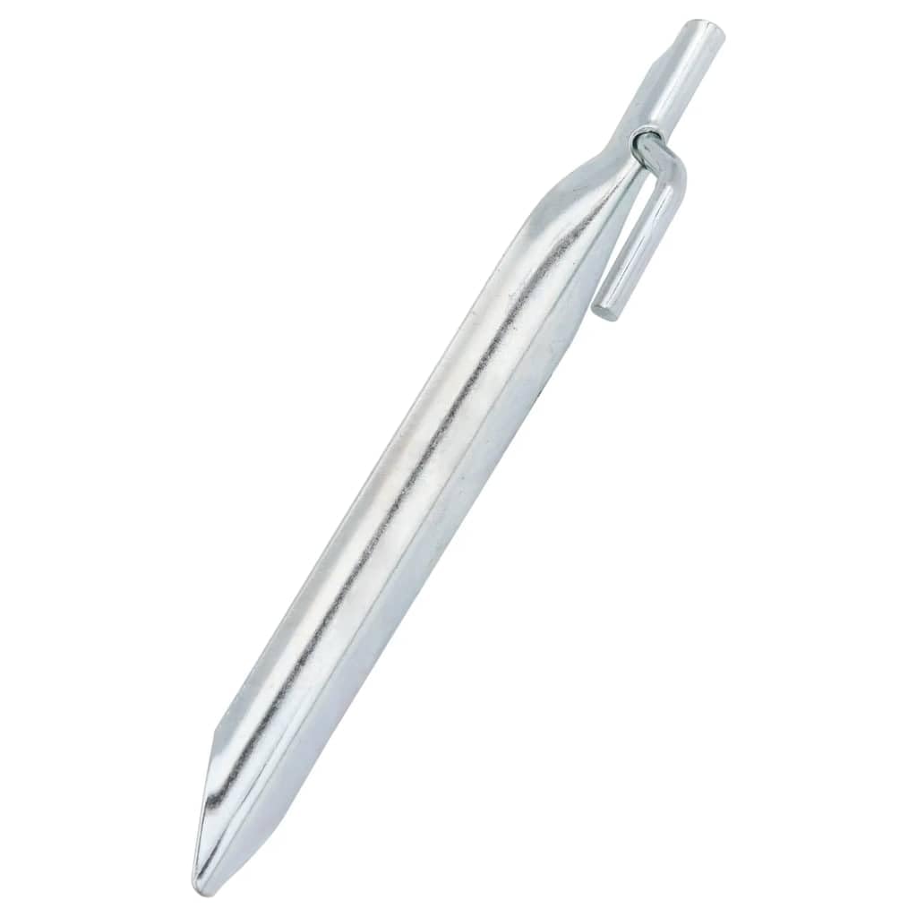 Piquetas para tienda de campaña, 24 unidades, forma de V, 17 cm, diámetro de 20 mm, acero galvanizado para accesorios de tienda de campaña, cuerda tensora, clavo, fijación en camping