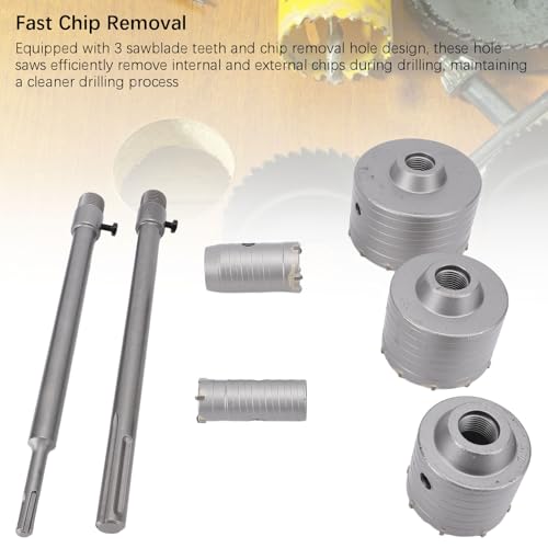 Set Profesional de Brocas para Concreto con 5 Abridores y 3 Brocas miniatura 4