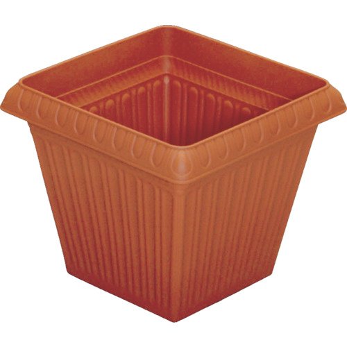 アイリスオーヤマ プランター レリーフスクエアプランター 340 テラコッタブラウン