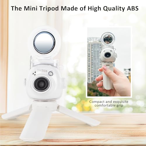 Funda transparente y trípode blanco para cámara Instax Mini Pal miniatura 4