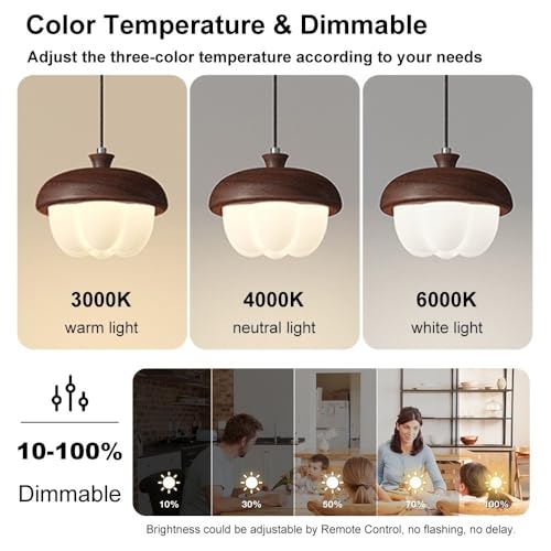 Lámparas de suspensión for comedor modernas con pantalla acrílica y luz LED regulable 7