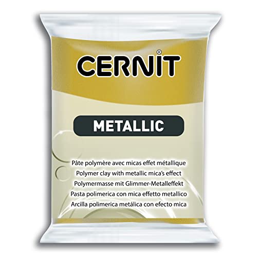 CERNIT PÂTE POLYMÈRE METALLIC 56 G OR RICHE