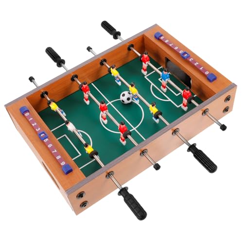 DECOMELODY 1 Juego máquina de futbolín Futbol Infantil Fiesta Interior Red de fútbol futbolines fútbol de Mesa Juegos de Mesa Foosball futbolín al Aire Libre Mini futbolín de Madera