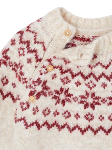 Pull jacquard Noël pour bébé pour fêter son premier réveillon