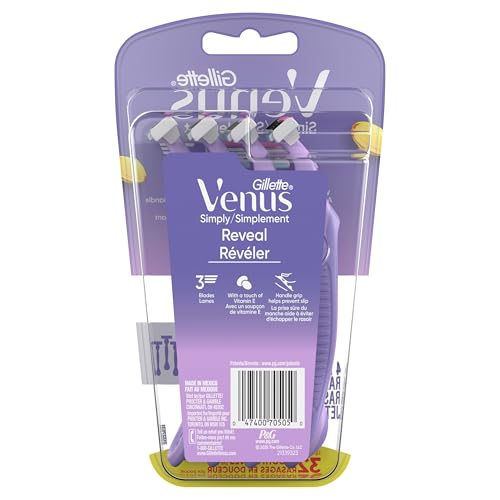Venus Simply 3 Reveal Disposable Razors, 4 Count - image 9