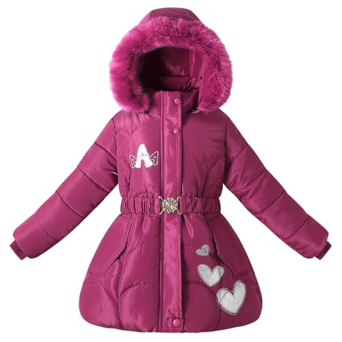Winter Coat for Little Girl Fleece Jacket Heavyweight Clothes Kid Snow Outwear