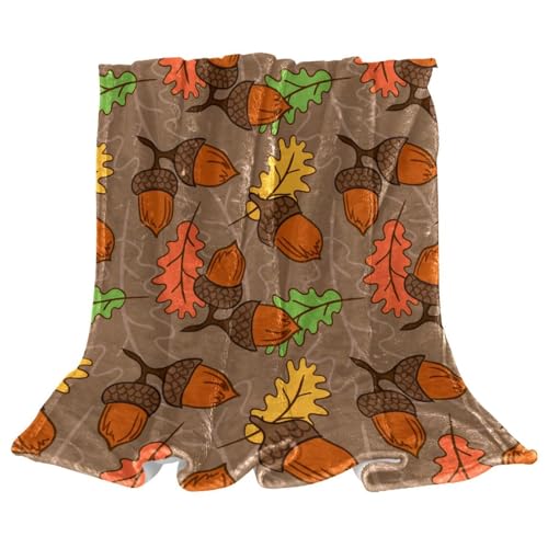 Couverture polaire pommes de pin anti-froid microfibre 150x200 - 2