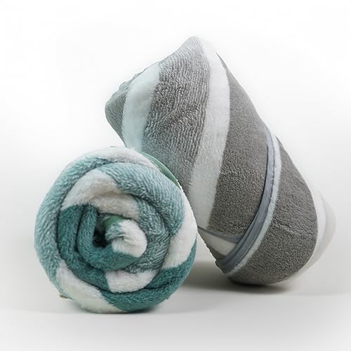 Image of MAXOSHINE Hand Towel Set of 4-Super Soft Quick Dry Microfiber Face Towel for Women Men-Hanging Loop Napkins for Wash Basin Gym Sports Travel-40 x 60 cm (Green /Grey, Set of 2)