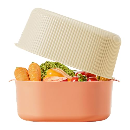 Colador de arroz, cesta de lavado de gran capacidad, cuenco de enjuague de alimentos, colador de drenaje multifuncional, colador de lavavajillas para frutas, verduras, frijoles, 9.6 x 10.2 x 4.13