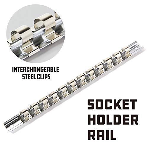 Powerbuilt 645009 3/8" Dr. 6 Pt. Metric Deep Well Socket Set (12 Piece) (8-19Mm) #TOP3