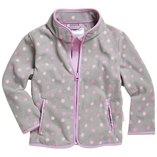 Playshoes Fleece-Jacke Unisex Kinder Outdoor-Oberteil, grau Punkte, 86