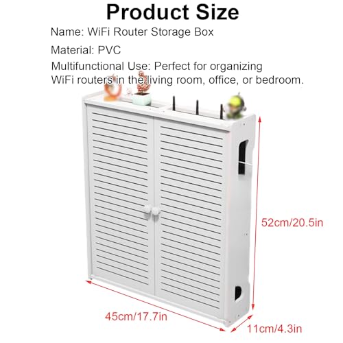 Ahorro de espacio eficiente con caja de enrutador de pared 3
