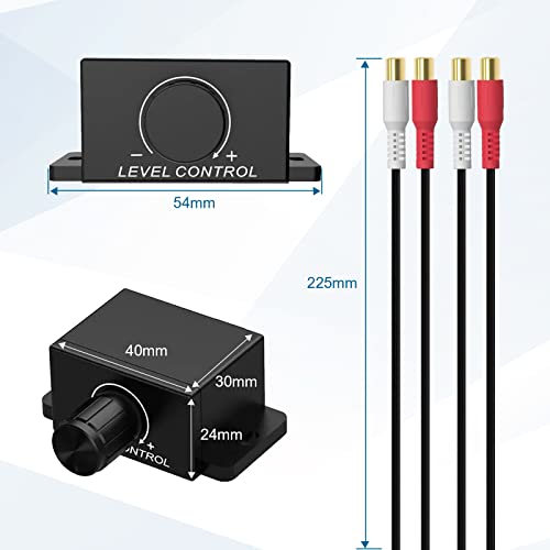 image for CHELINK Universal Car RCA Remote Amplifier Level Controller RCA Bass K