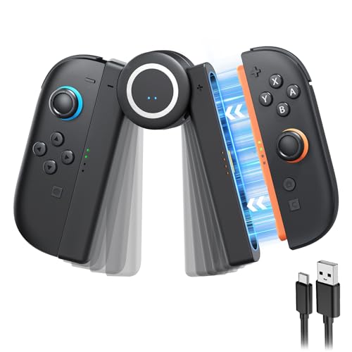 FASTSNAIL Aufladehalterung für Switch 2 für JoyCon 2, Verstellbar Giffe Kompatibel mit Nintendo Switch 2, Zubehör für Switch 2（NICHT für Switch 2017 und OLED）