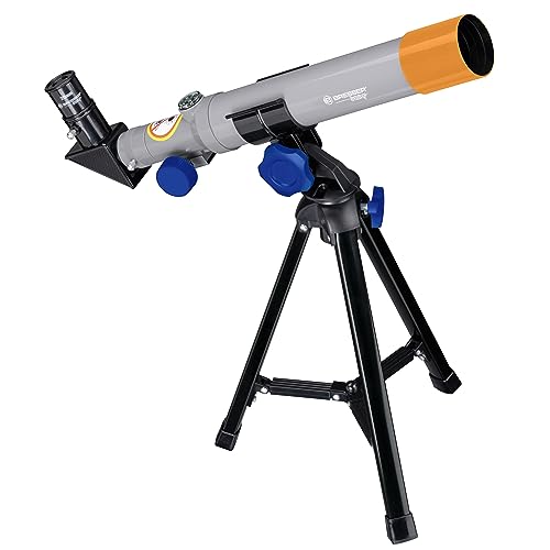 Microscopio Bresser Junior 40x-640x naranja con luz LED a pilas para niños 2