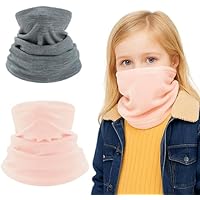 JYNVO Conjunto de 2 bufandas infantiles de forro polar, bufandas