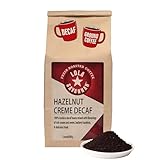 Lola Savannah Hazelnut Crème Ground Coffee - Arabica Beans Flavored with the Sweet Buttery Essence of Hazelnuts | Decaf | 2lb Bag