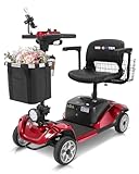4-Wheel Mobility Scooter with Suspension&Phone Holder,350W Mobility Scooters for...