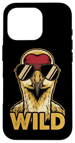 Wild Funny Sandhill Crane �T���O���X ���g�� �X�}�z�P�[�X iPhone 16 Pro �p